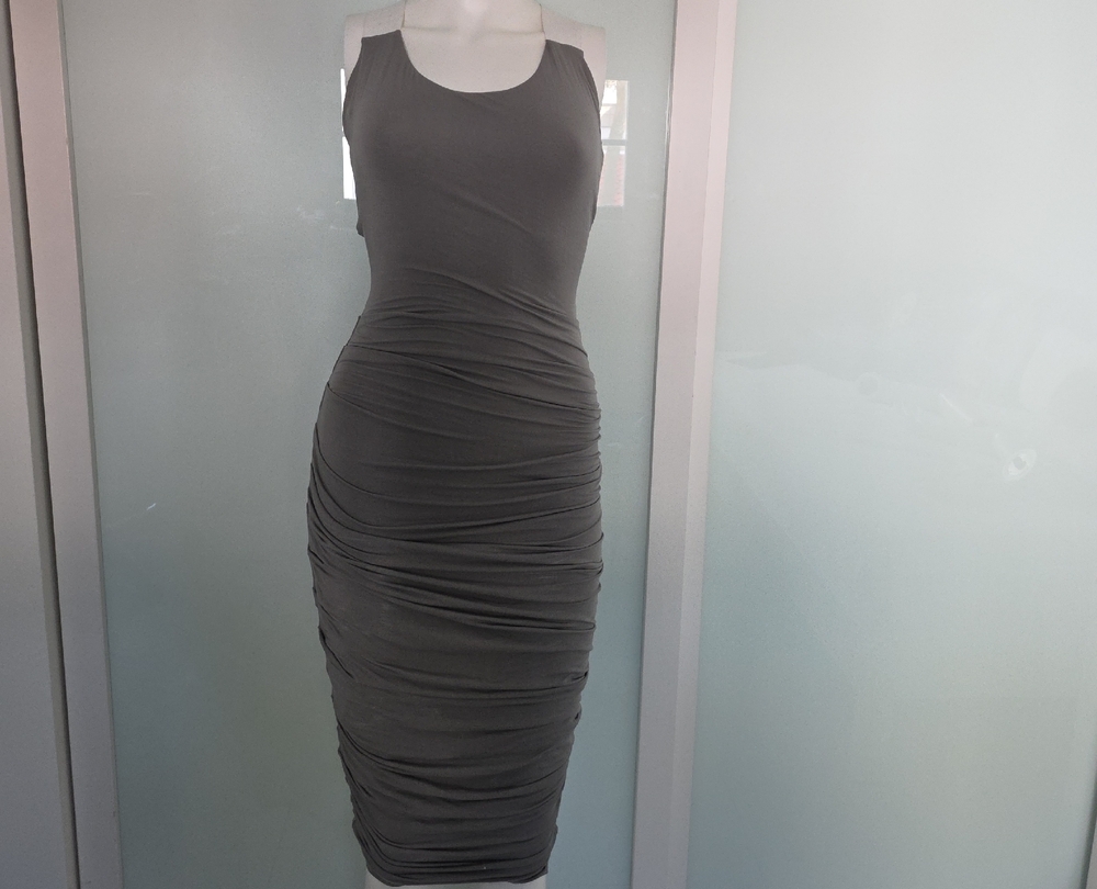Bailey 44 Charcoal Sleeveless Midi Dress